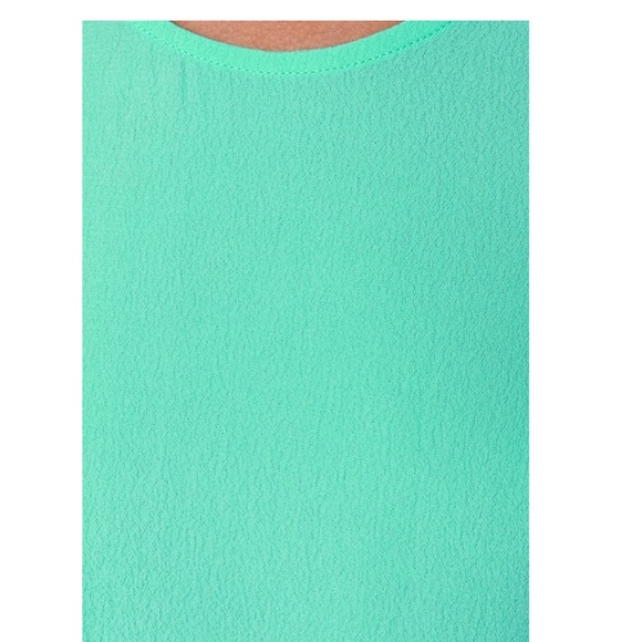 Love is Alive Mint Cross Back Tank Top - Picture 8 of 8